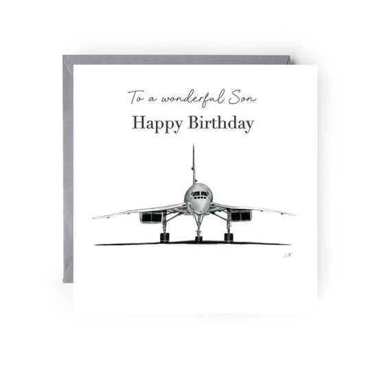 Happy Birthday Son Concorde card
