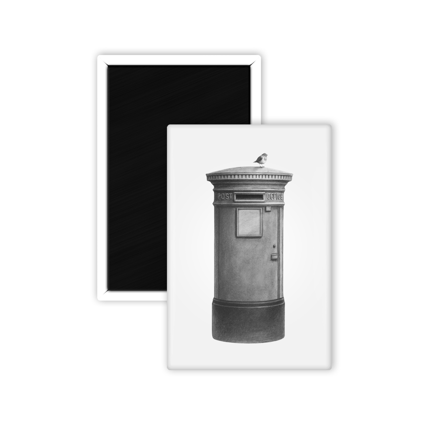 Post Box with Robin Magnet