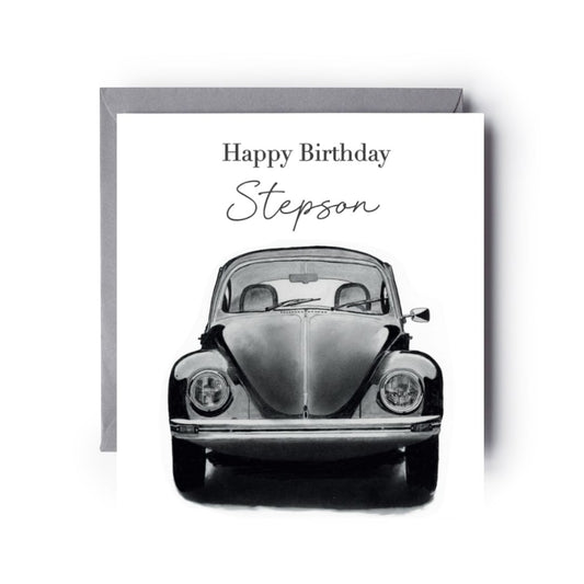 Happy Birthday Stepson Beetle Card