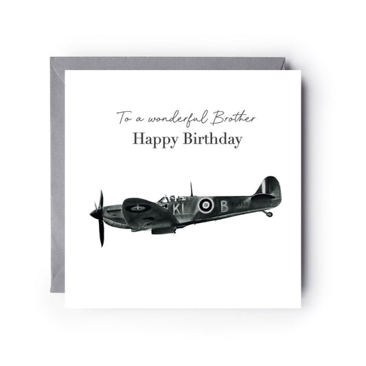Happy Birthday Brother Spitfire Card