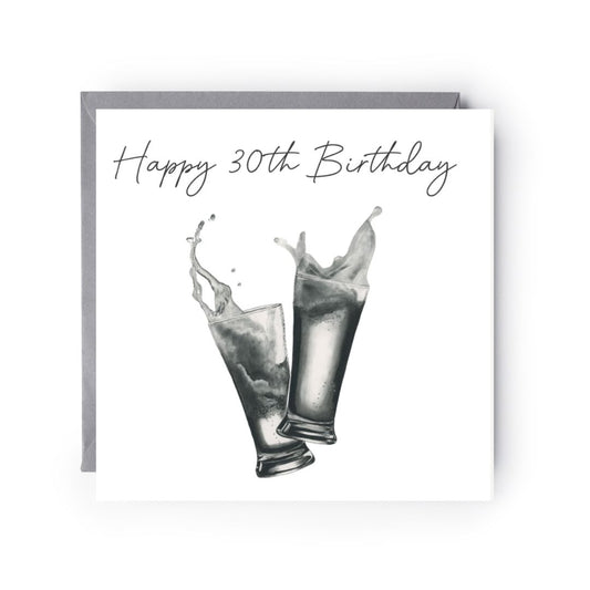 Happy 30th Birthday Beers card