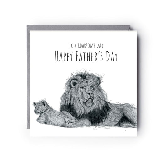 To A Roarsom Dad Fathers Day Card