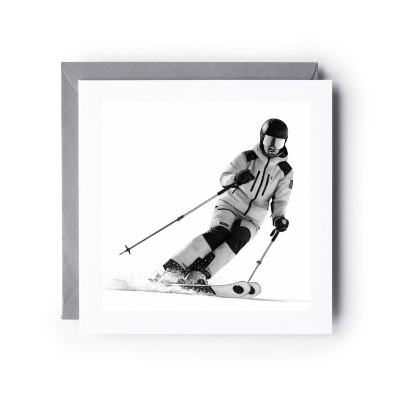 Snowboarding Greeting Card