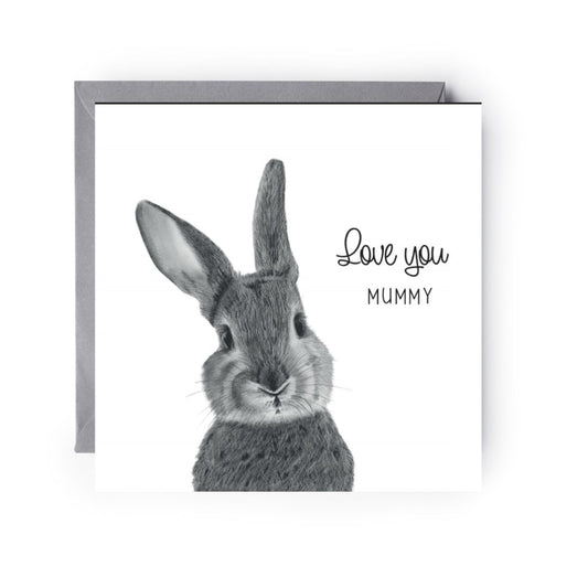 Love You Mummy Bunny Card