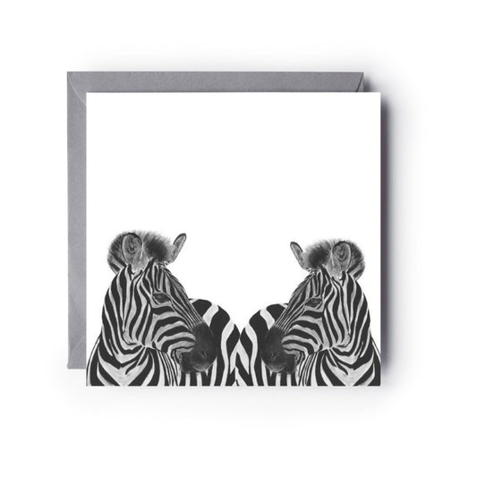 A Hand Drawn Zebra  Greeting Card From Libra Fine Arts