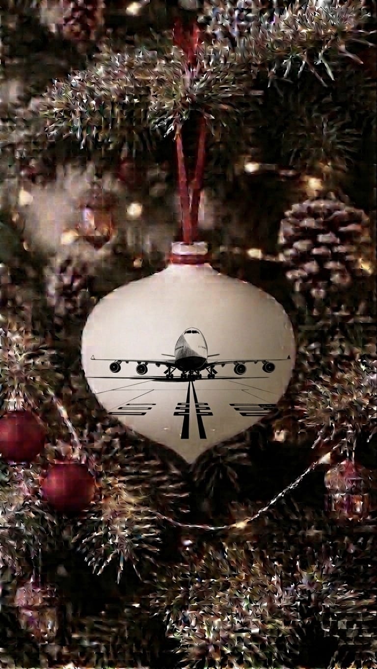 Boeing 747 Bone China Bauble