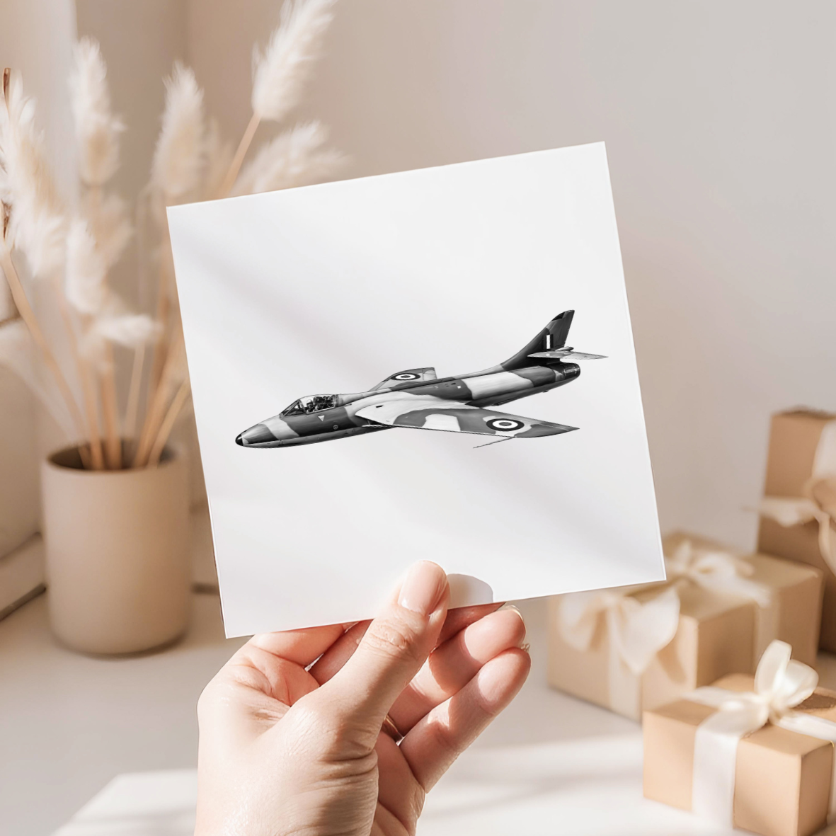 Hawker Hunter Greeting Card