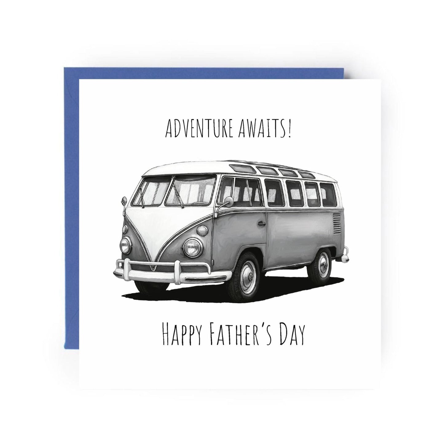 Happy Father’s Day Camping Van Card – Adventure Awaits
