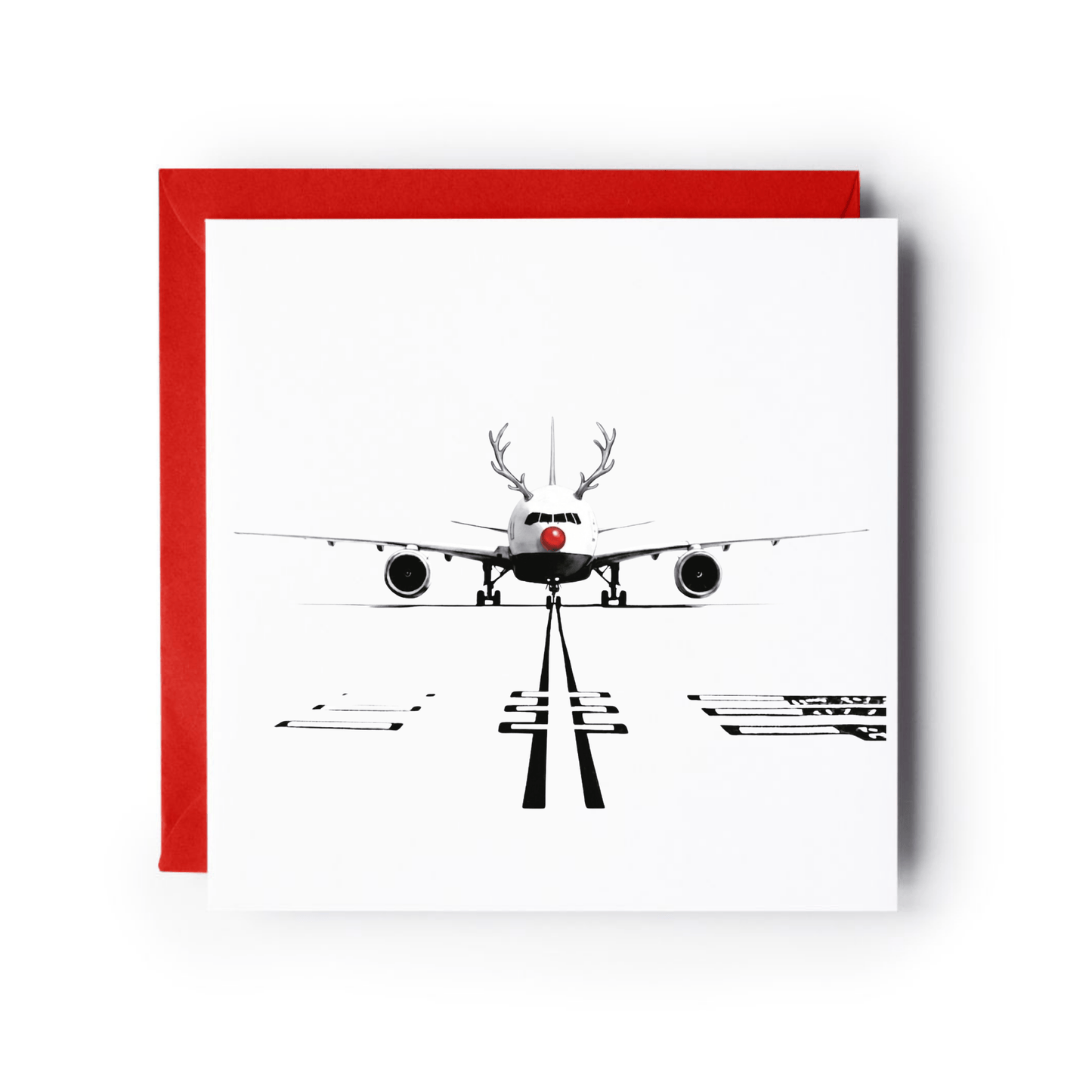 Boeing 777 Red Noses Christmas Card
