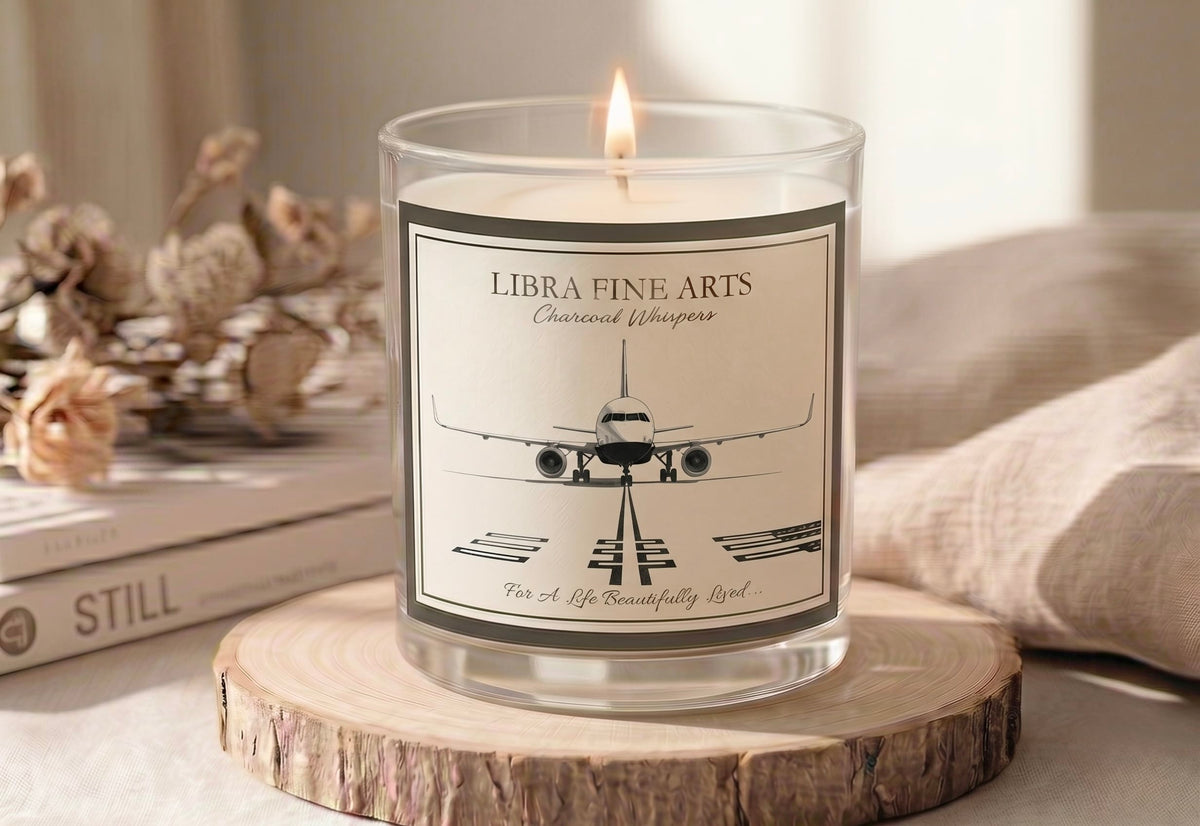 Charcoal Whispers A320 Aircraft Luxury Candle