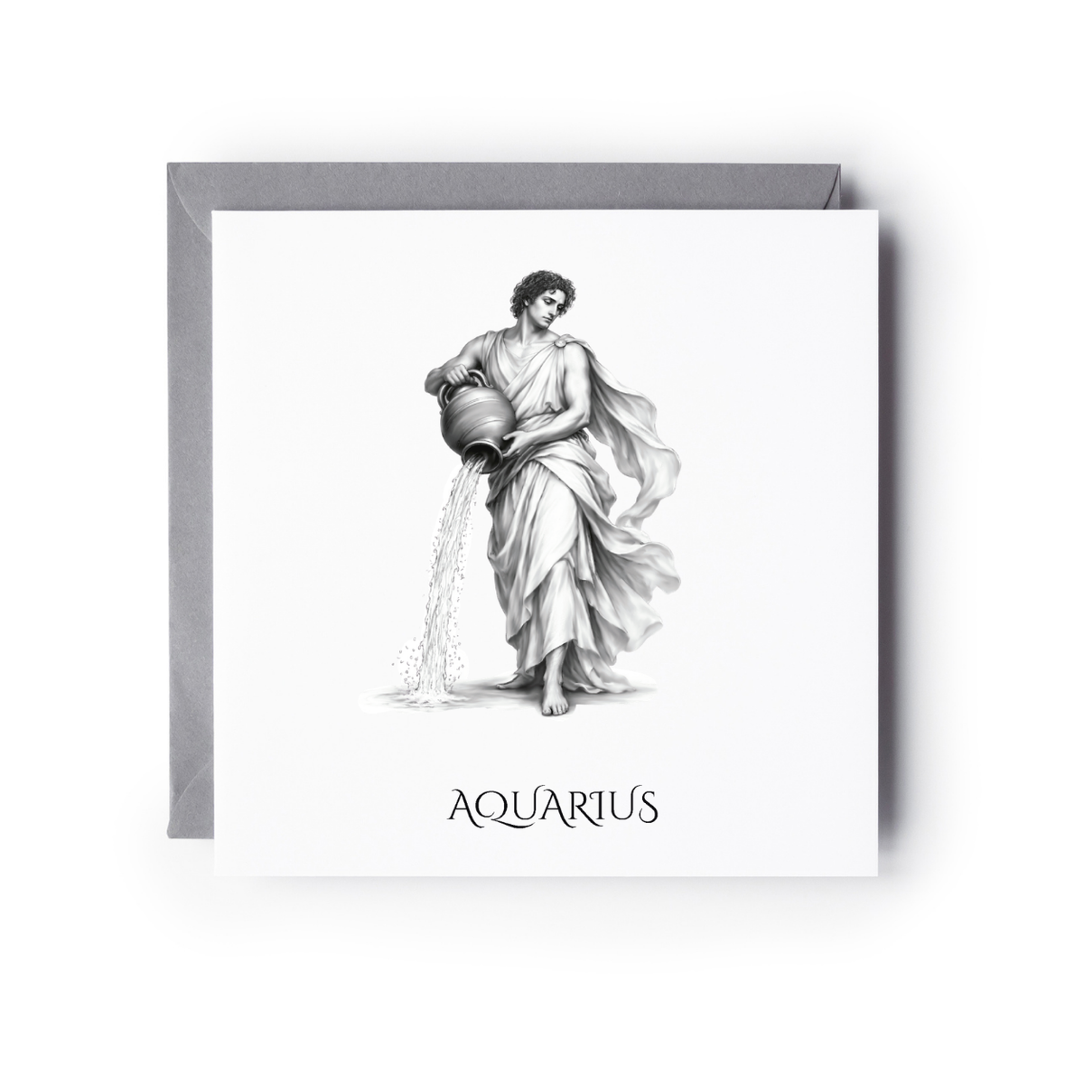 Aquarius Horoscope Greeting Card