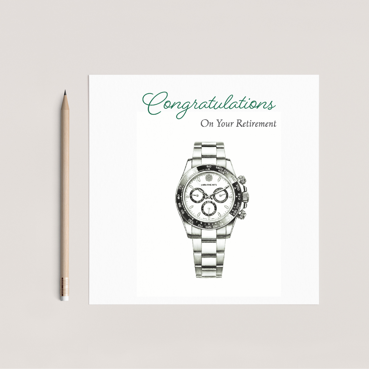 The Gift of Time | Hand-Drawn Pocket Watch Card