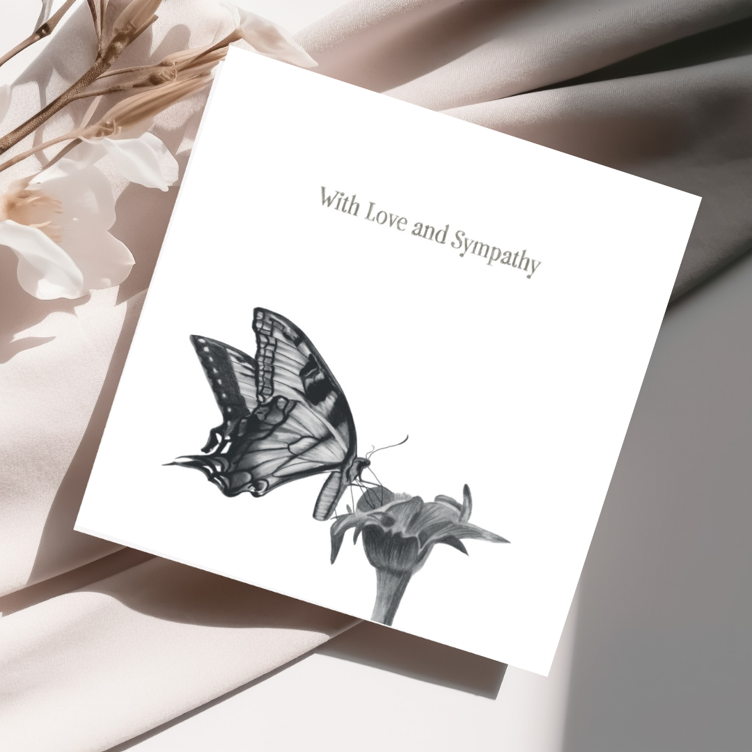 Antares Butterfly Sympathy Card