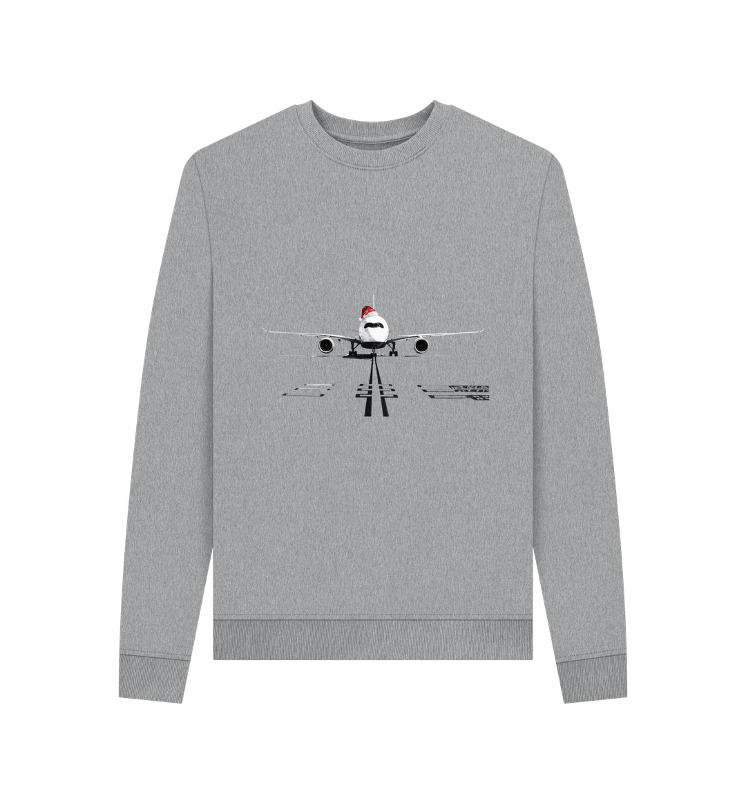 Light Heather Printed Sweater Front