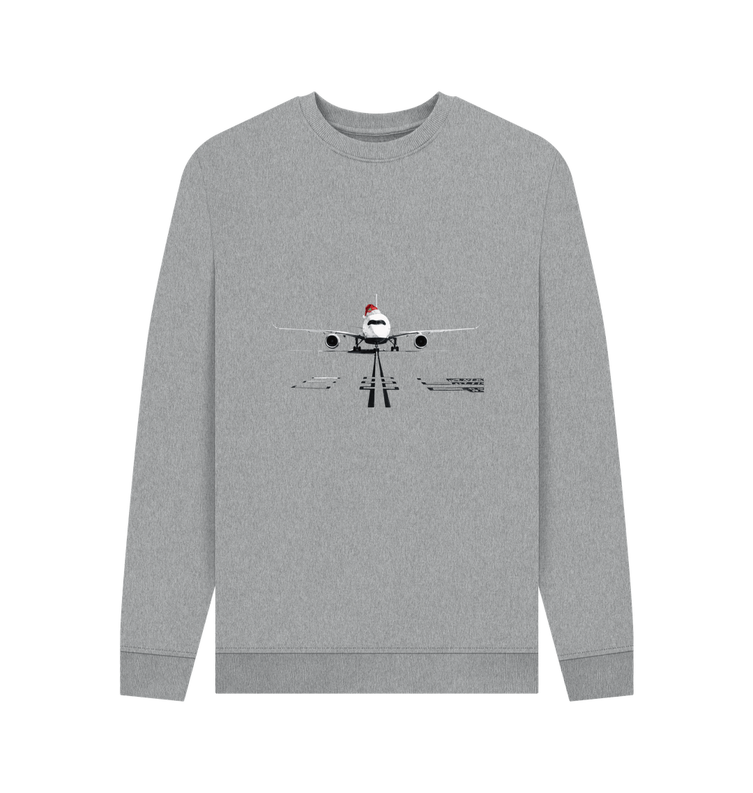 Light Heather Printed Sweater Front