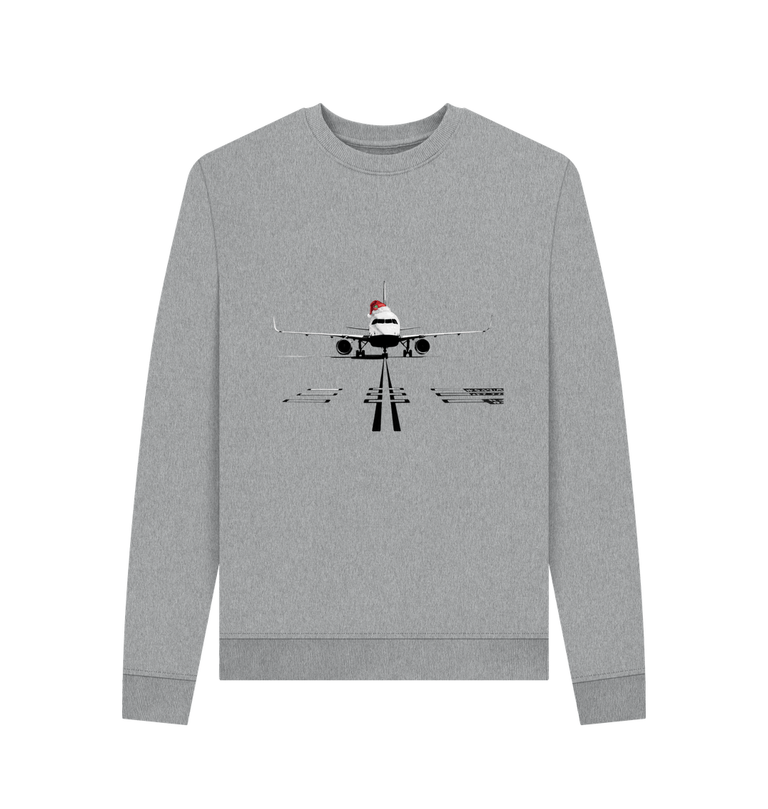 Light Heather Printed Sweater Front