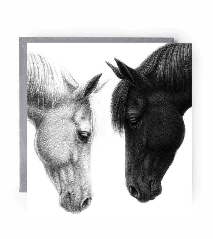 Horse Pair Greeting Card