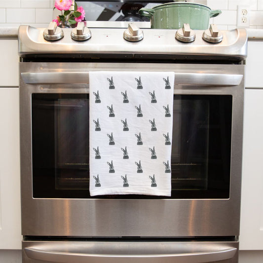 Bunny Premium Patterned Tea Towel From Libra Fine Arts 
