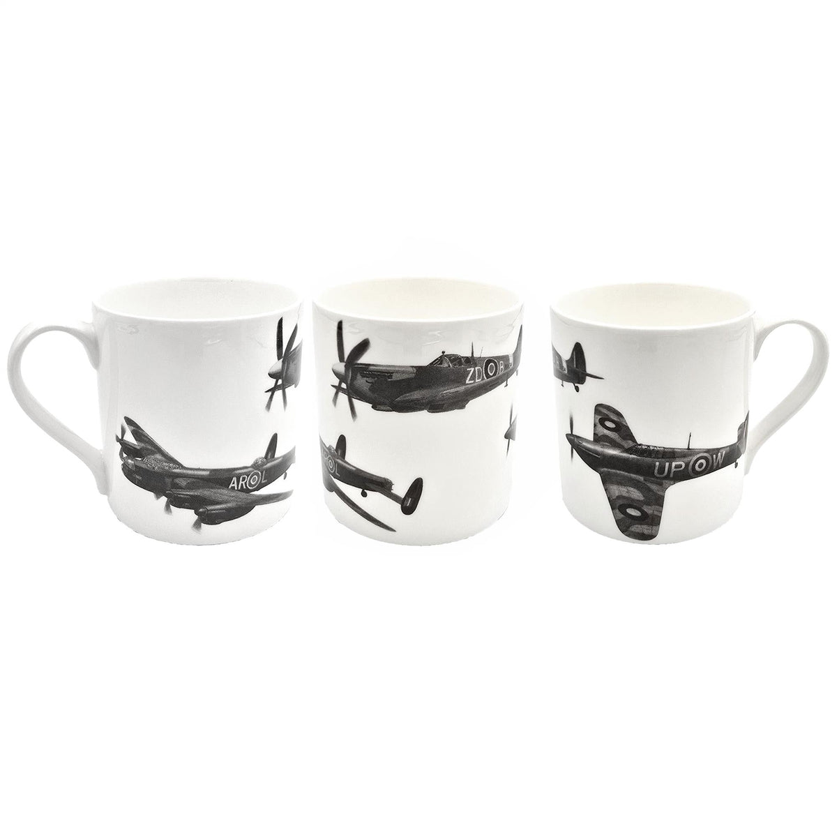 Three views of the same Battle of Britain mug; supplied as one mug