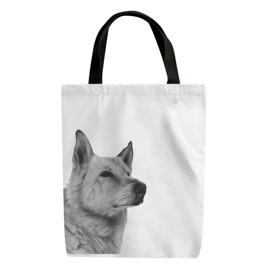 An Alsatian dog Reusable Shopper Bag From Libra Fine Arts
