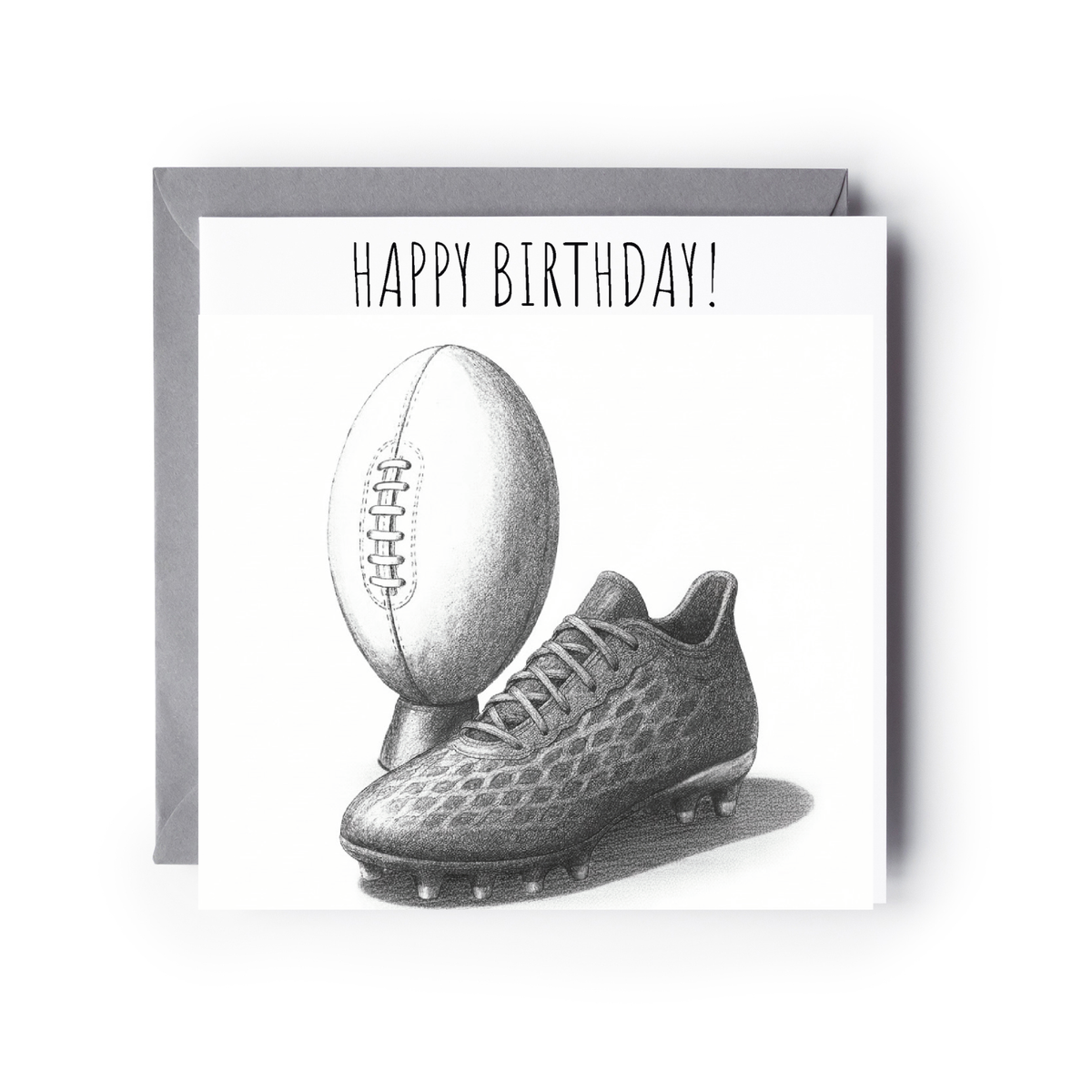 Rugby birthday greeting card