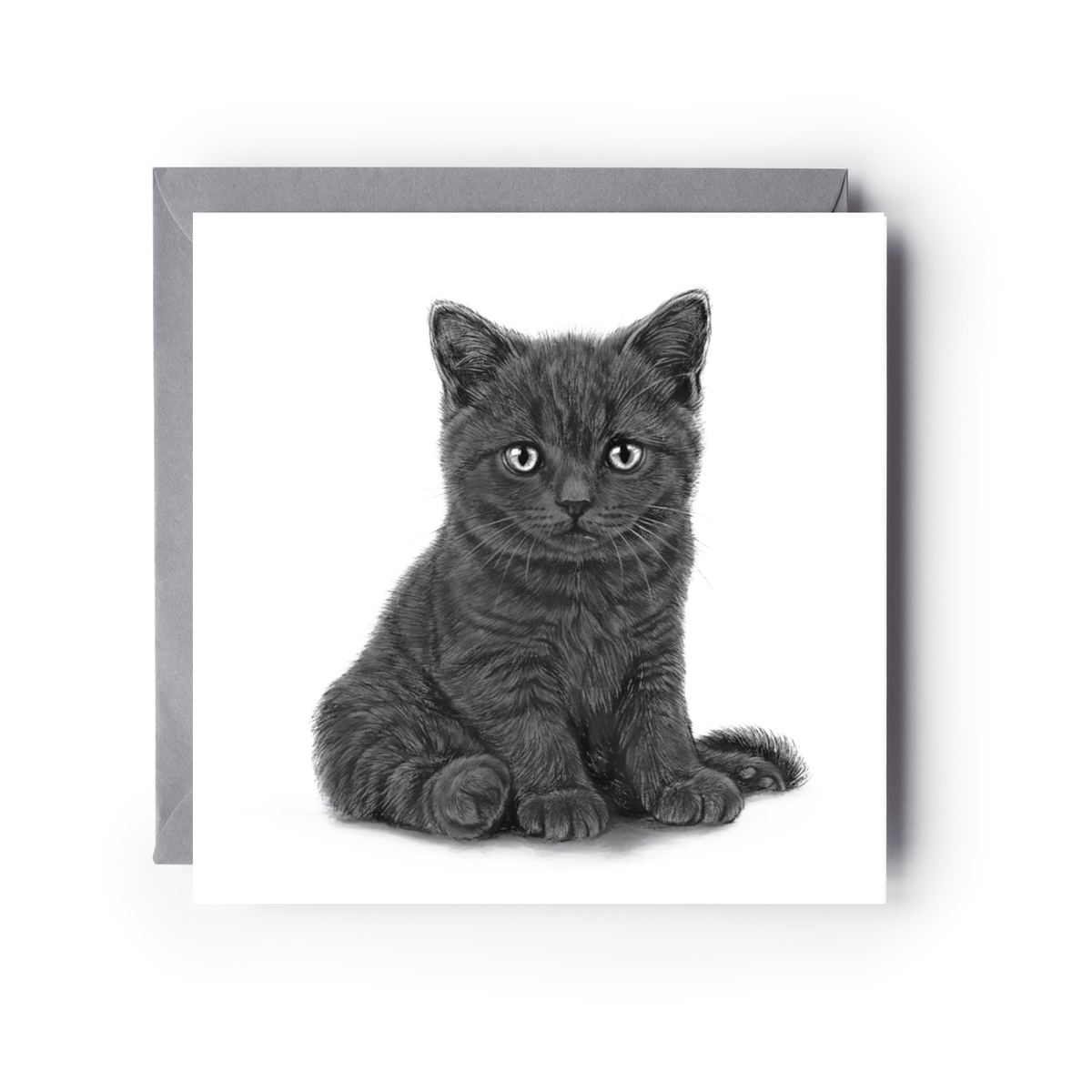 Black Kitten Greeting Card
