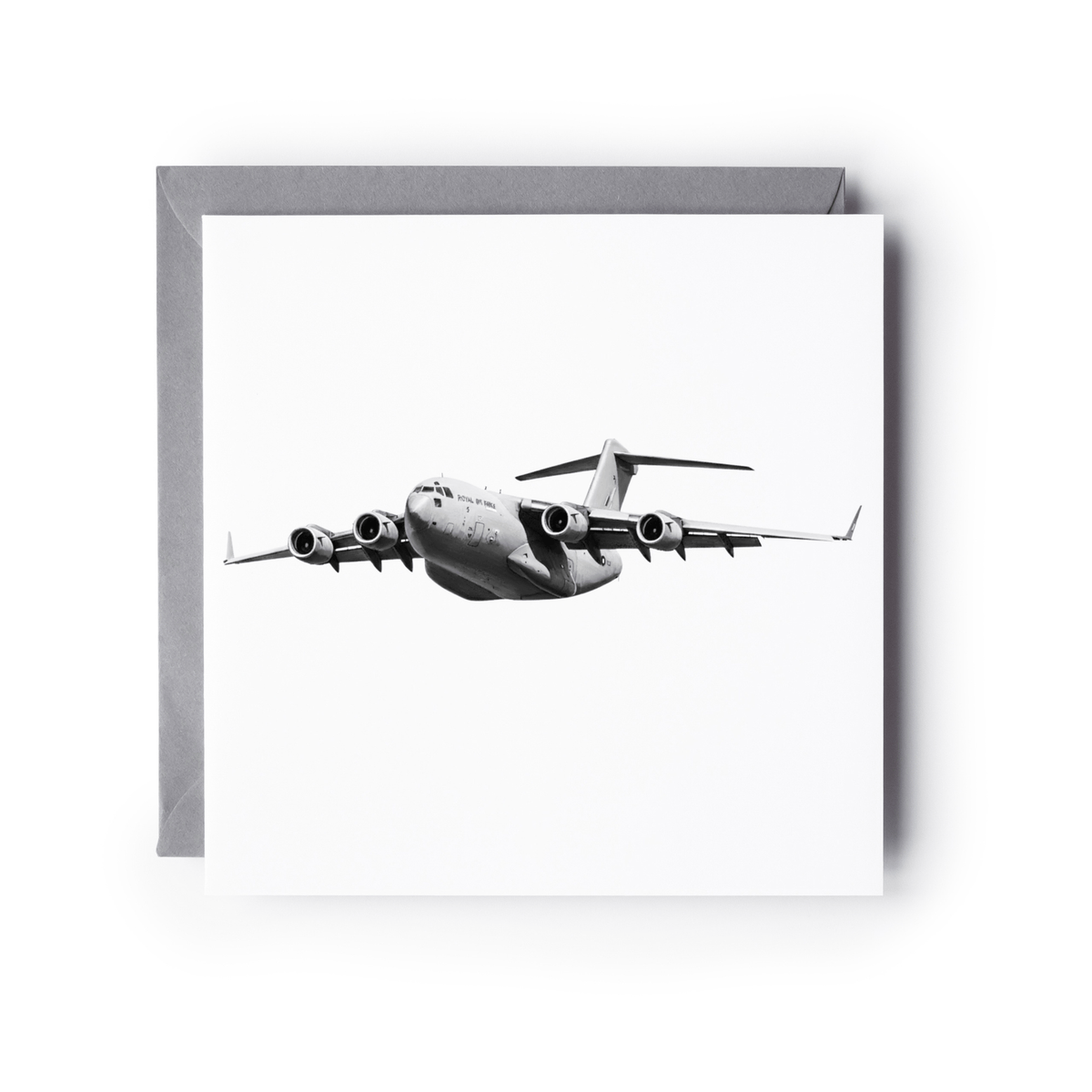 C17 Globemaster Greeing Card | Military Aviation Art