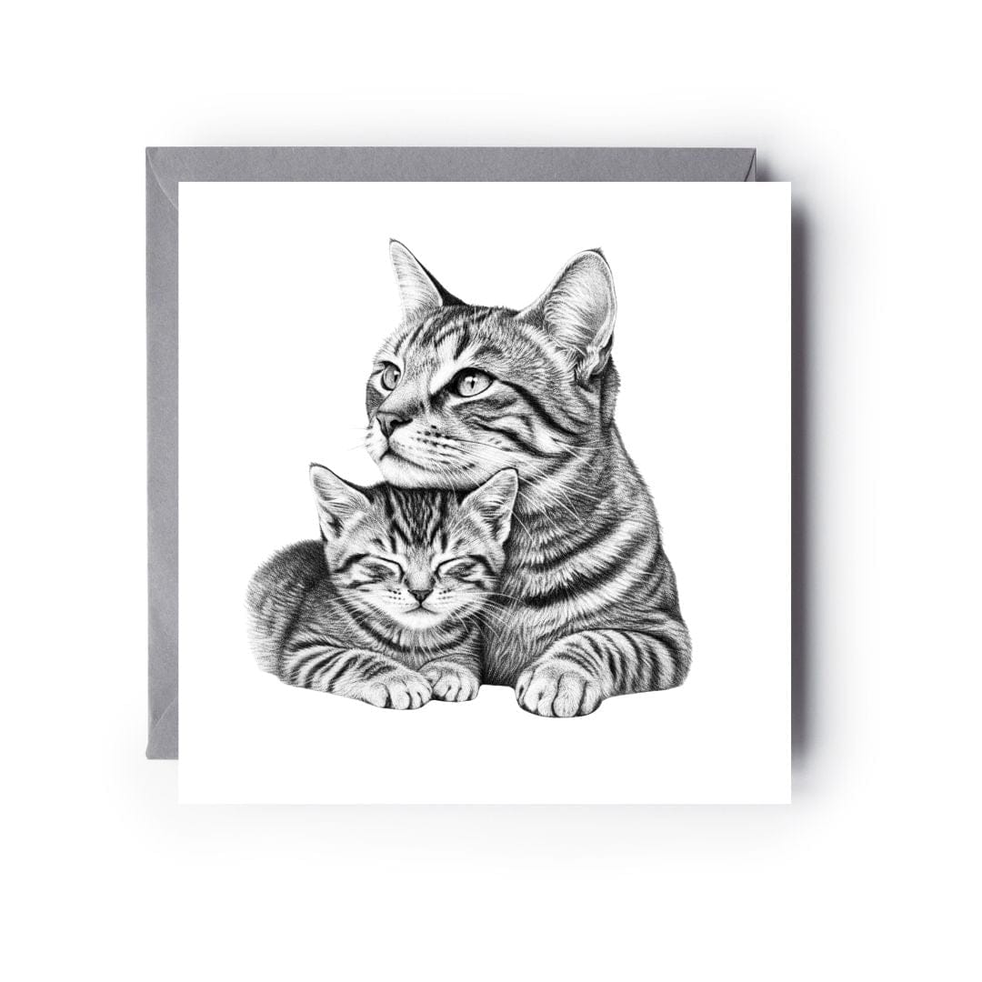Cat Cuddles Pet Greeting Card