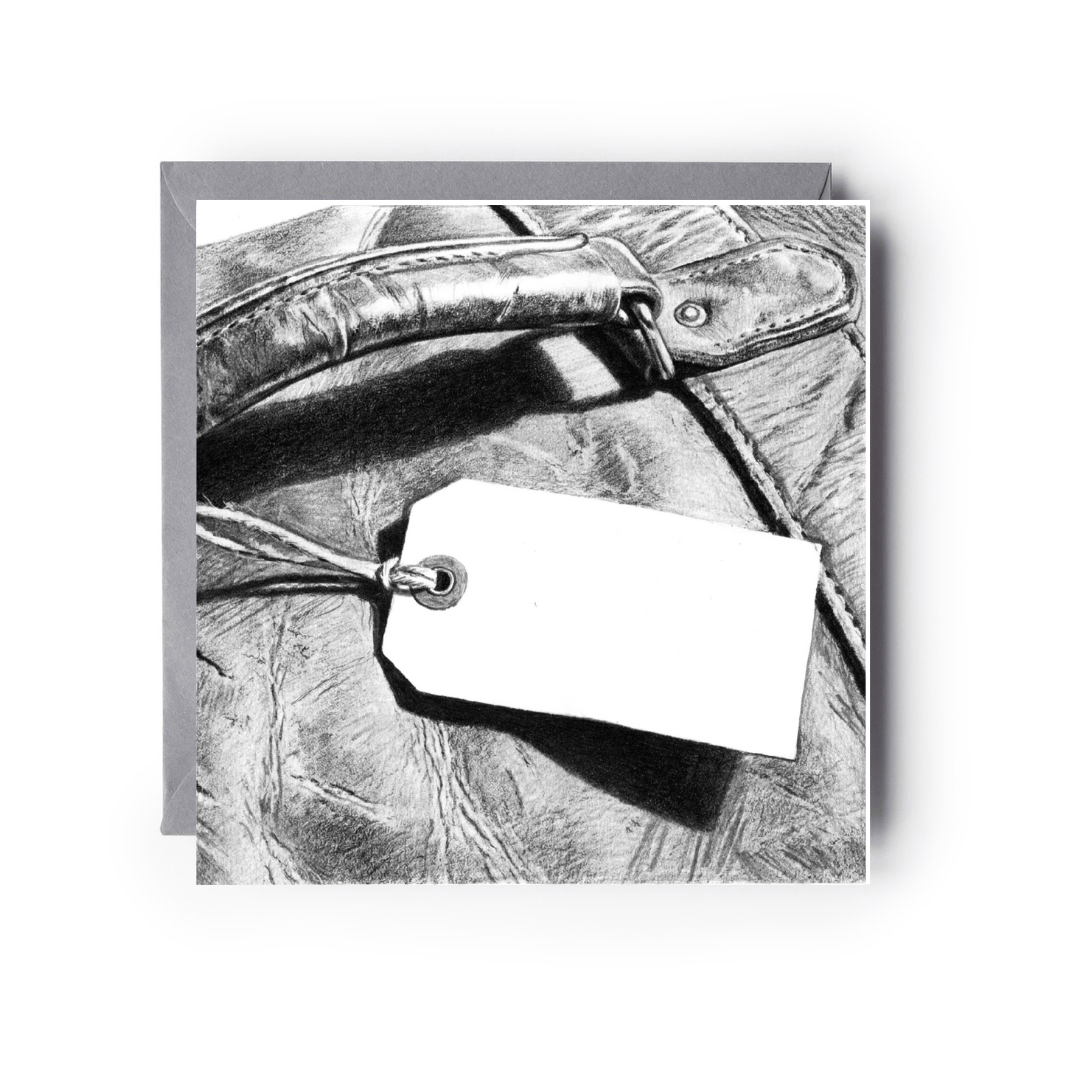 Write Your Own Baggage Tag Greeting Card
