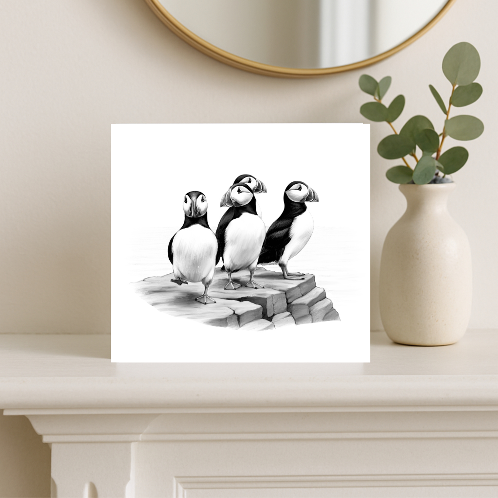 Puffin Rock – Coastal Greeting Card