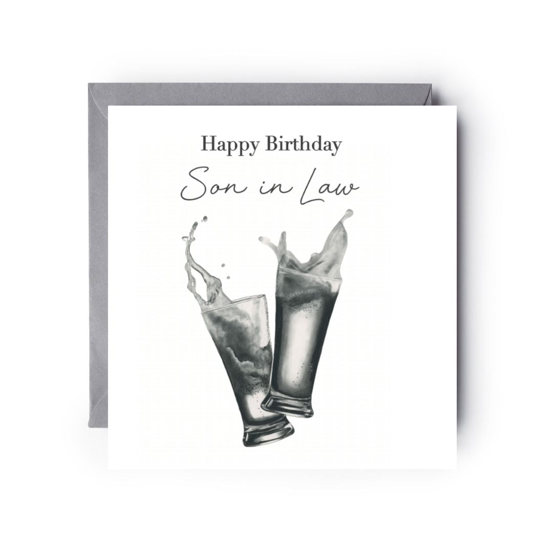 Happy Birthday Son in Law Beers Card