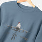 Women's Crew Neck Festive 747 Aircraft Sweater Certified Organic Cotton
