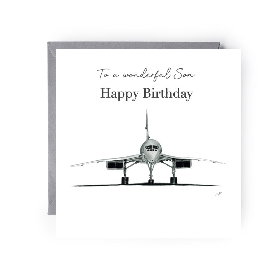 Happy Birthday Son Concorde card