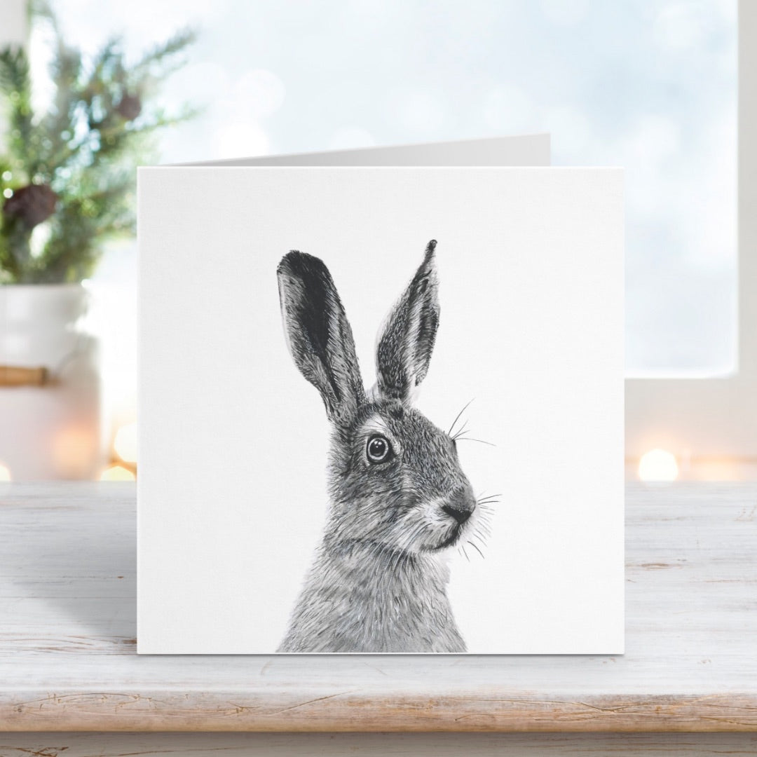 Floras the Hare Greeting Card