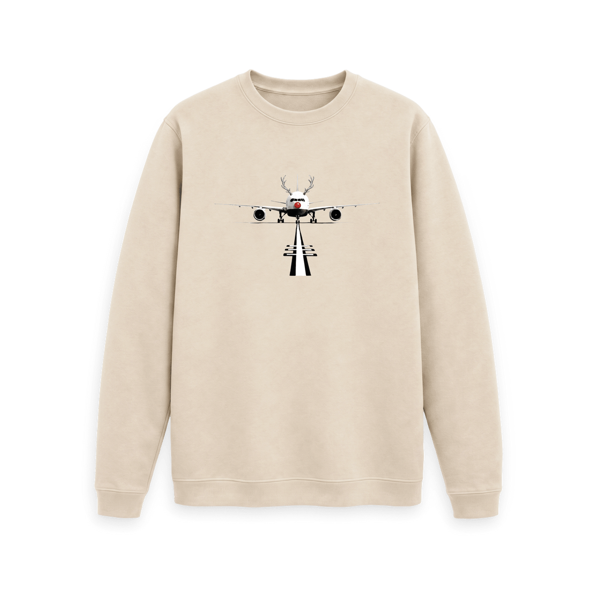 Oat Printed Sweater Front