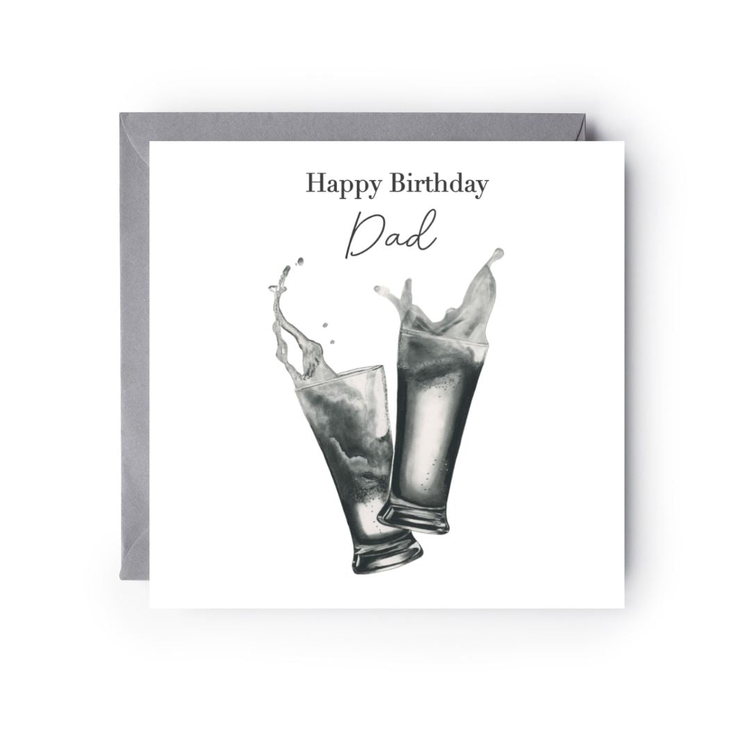 Happy Birthday Dad Beers Card