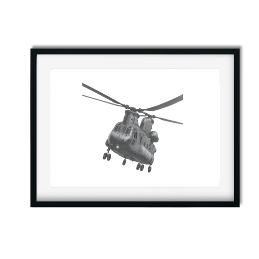 Hand-Drawn Boeing CH-47 Chinook