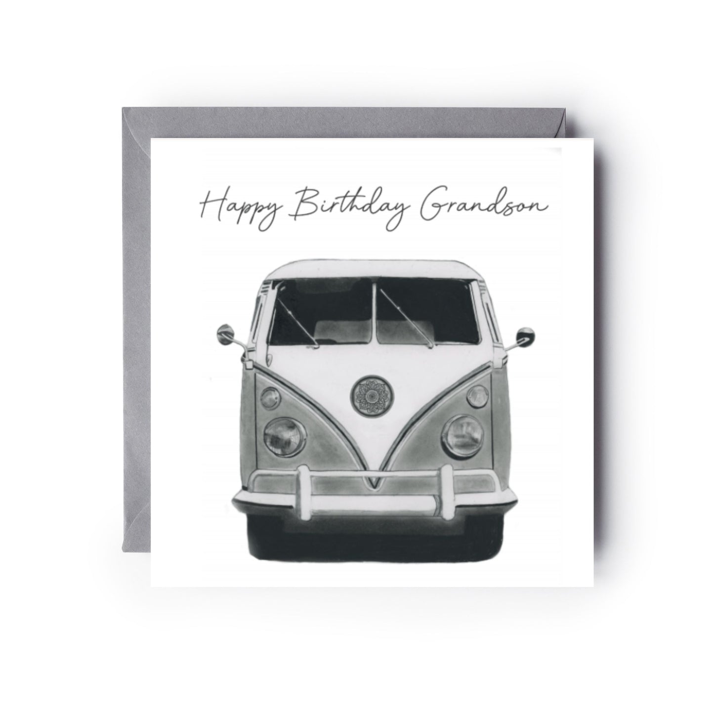 Happy Birthday Grandson Camper Van Card