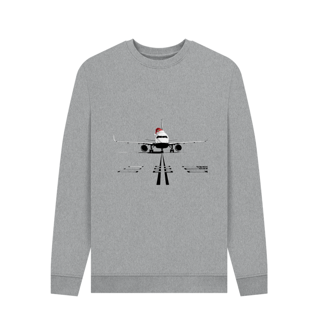 Light Heather Printed Sweater Front