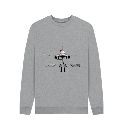 Light Heather Printed Sweater Front