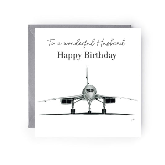 Happy Birthday Husband Concorde card