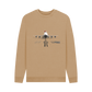 Sand Men's Crew Neck Festive 747 Aircraft Sweater Certified Organic Cotton