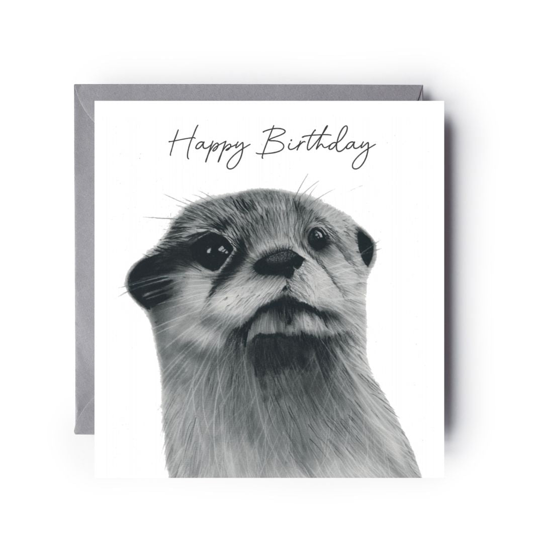 Happy birthday Otter card