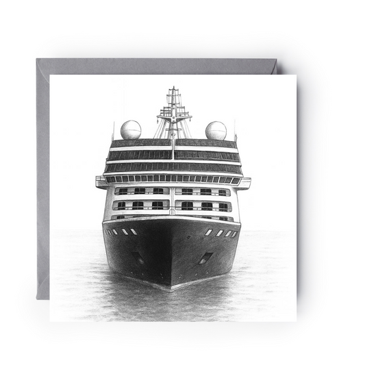 Cruise Ship Greeting Card