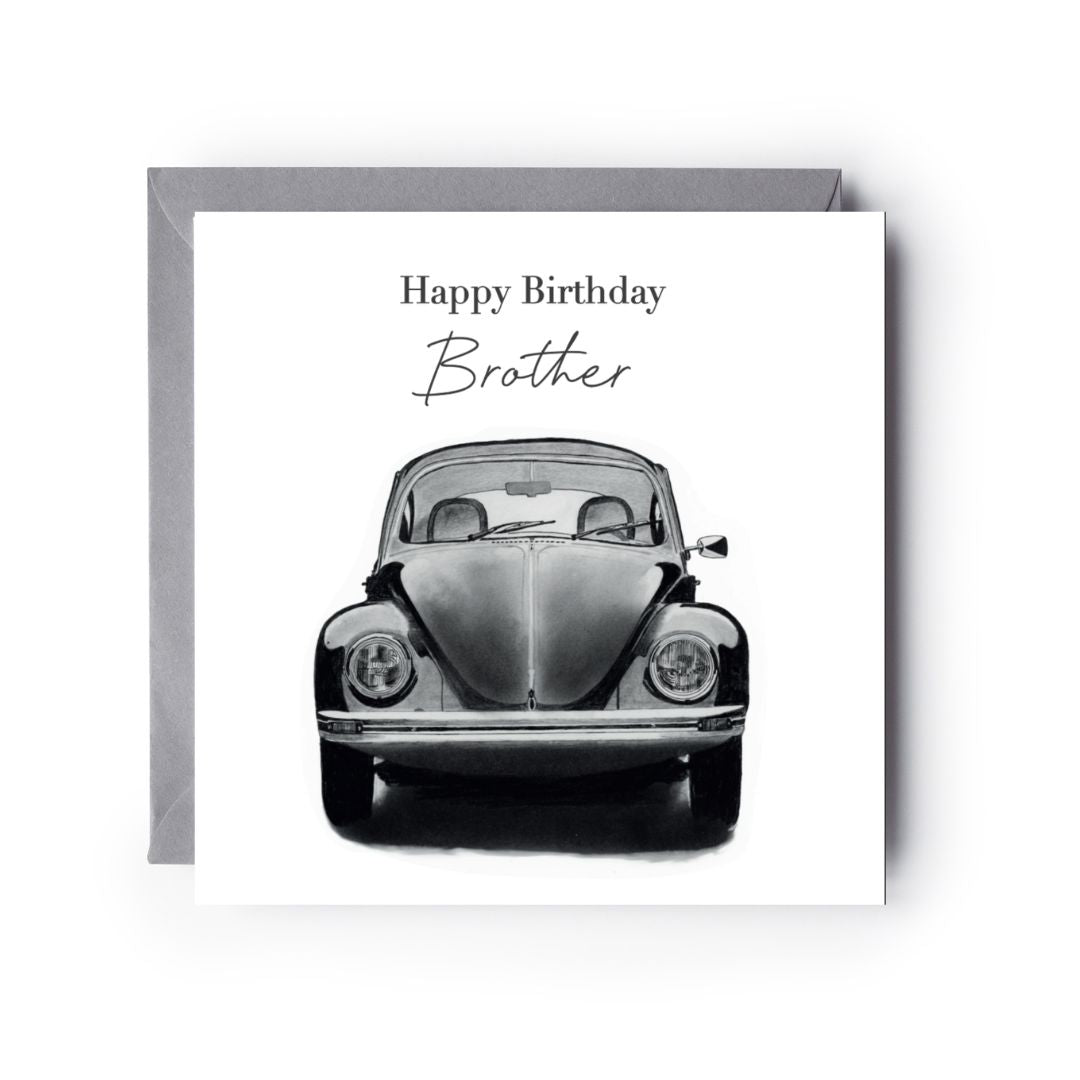 Happy Birthday Brother Beetle Card