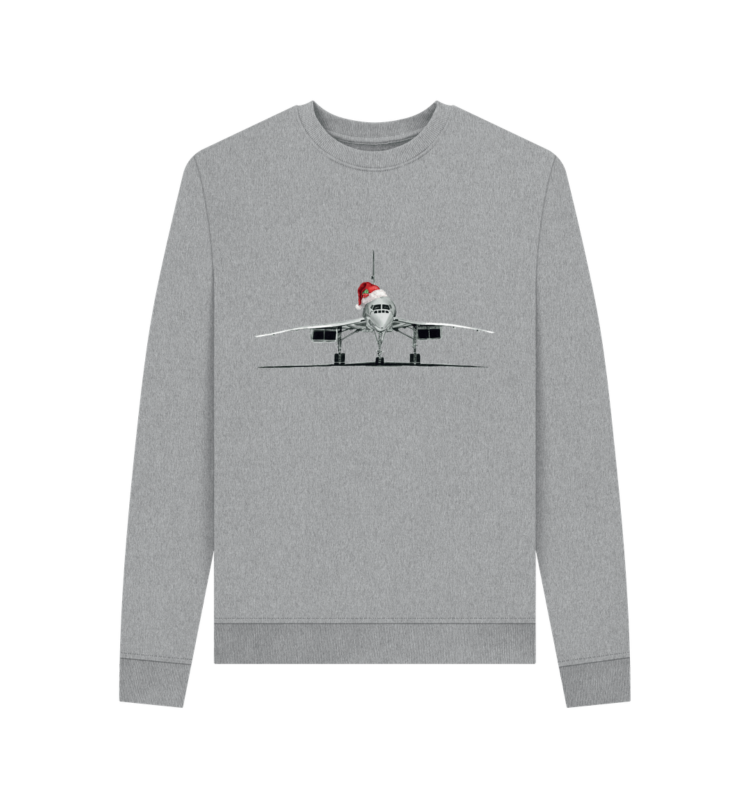 Light Heather Women's Crew Neck Festive Concorde Sweater Certified Organic Cotton