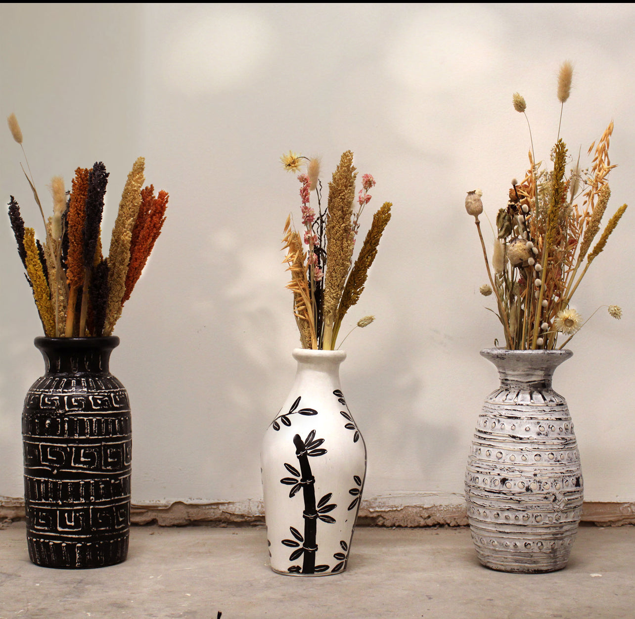 Greek Straight Vase - Chocolate