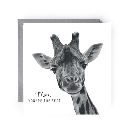 Mum You’re The Best Giraffe Card