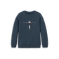 Navy Blue Printed Kids Jumper Front