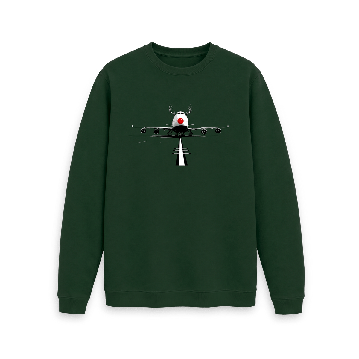 Evergreen Printed Sweater Front